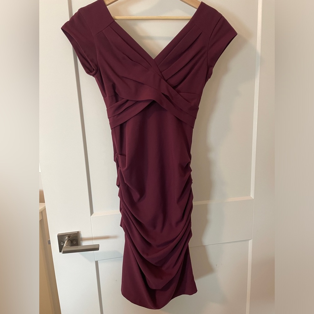 BCBGMaxAzria Burgundy Dress